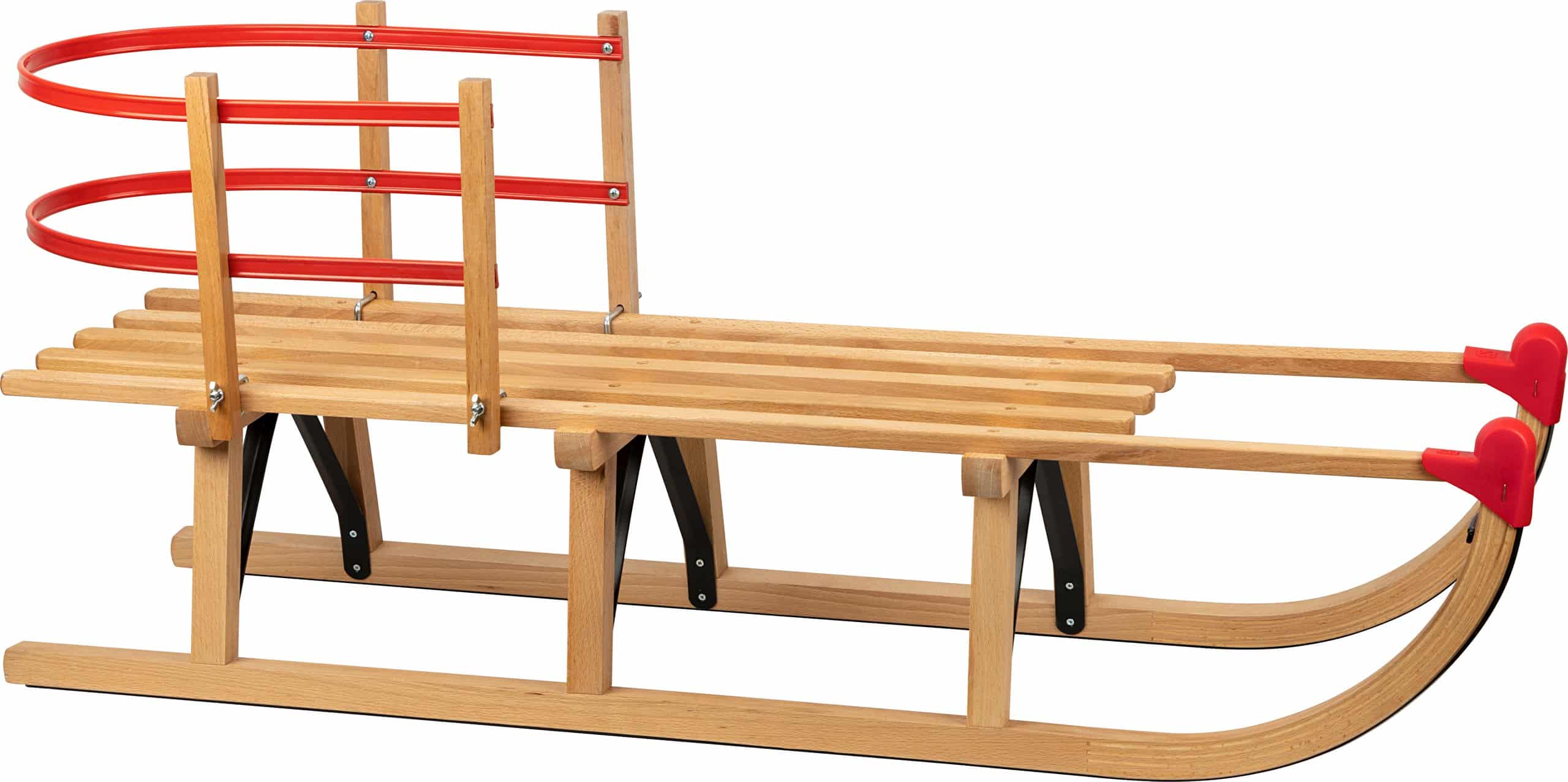 Rugleuning voor houten slee Davos - Afbeelding 3