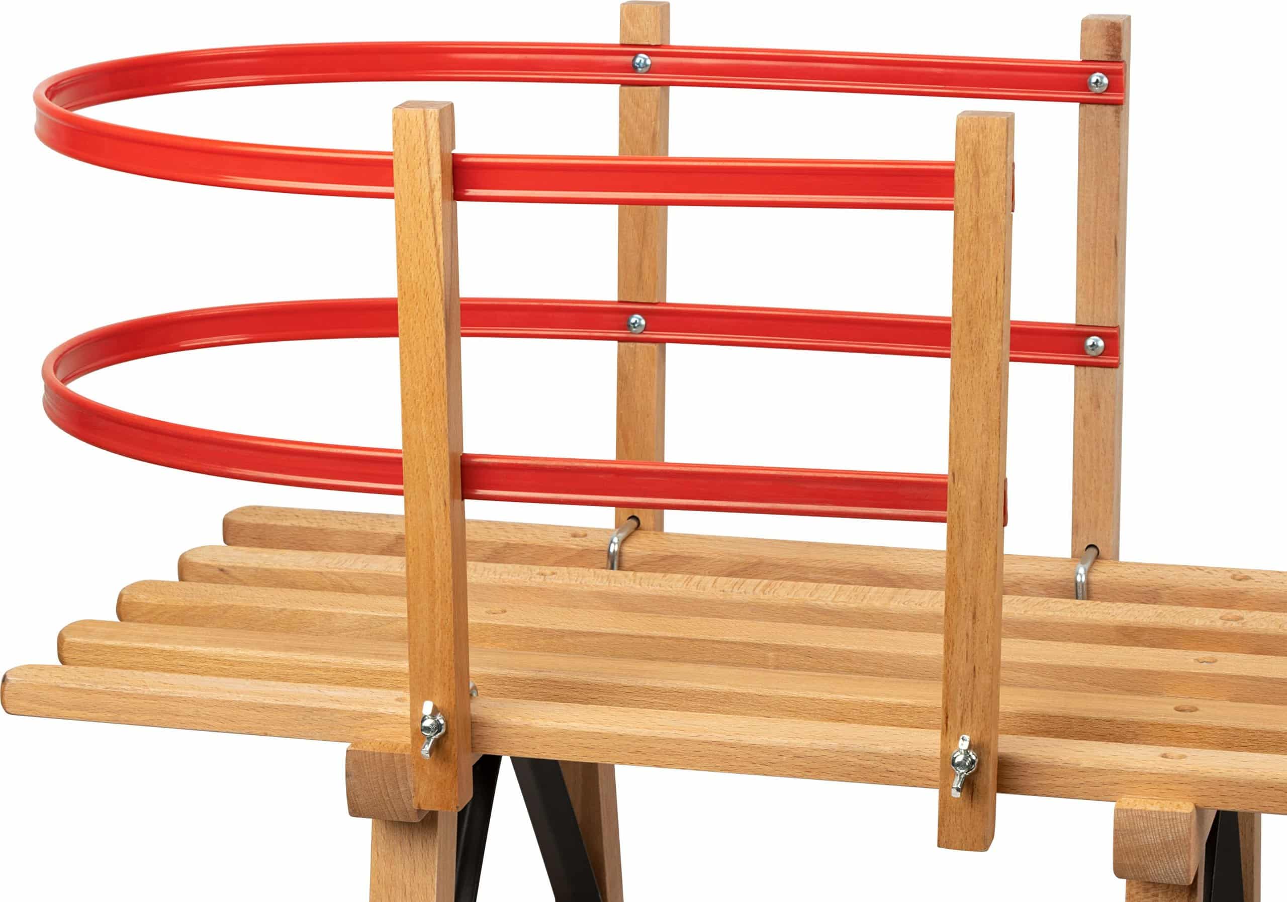 Rugleuning voor houten slee Davos - Afbeelding 2