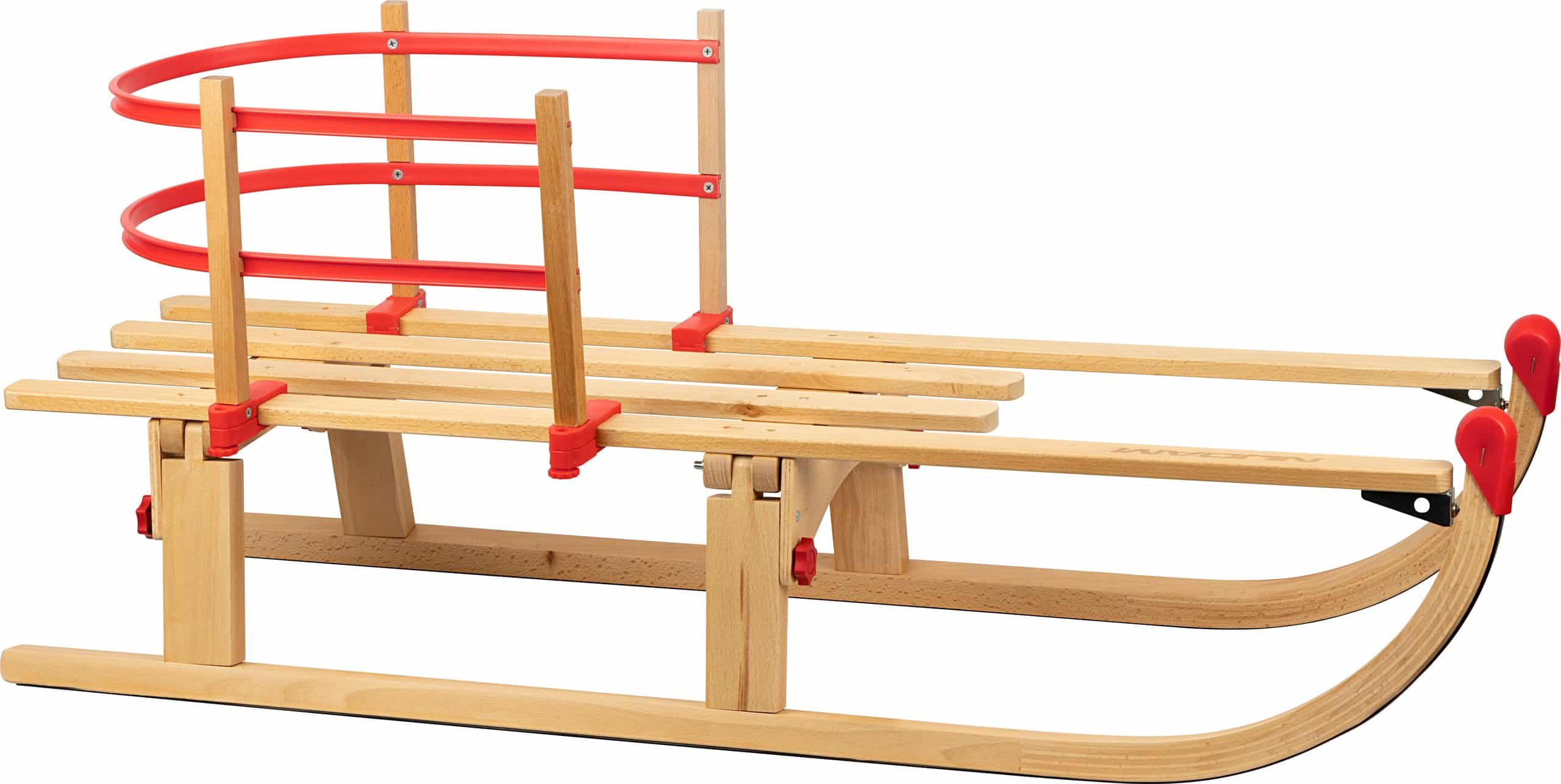 Houten slee opvouwbaar 110cm - Afbeelding 2